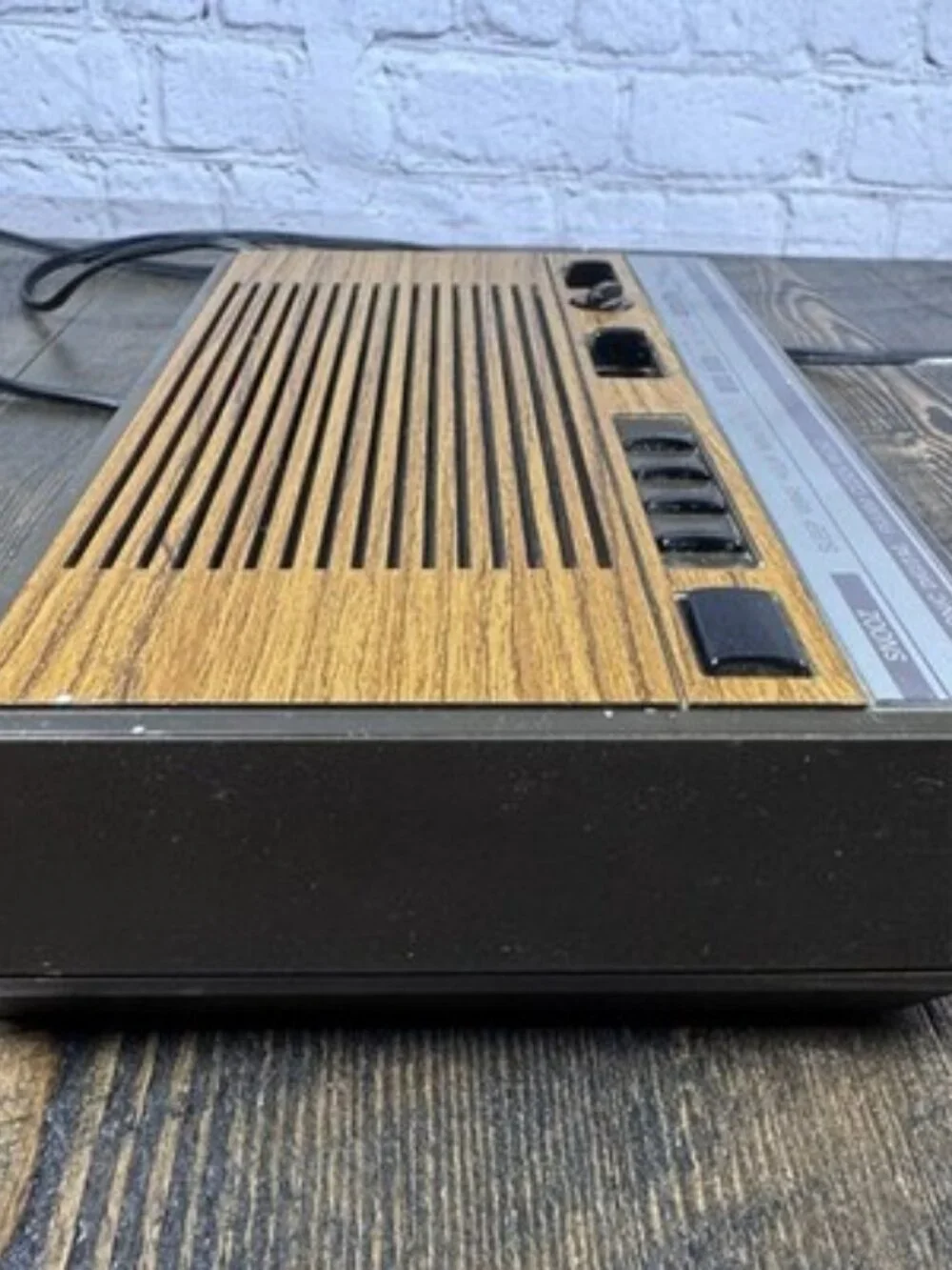 VTG General Electric AM-FM Digital Clock Radio Model 7-4624A Works - Wood Look